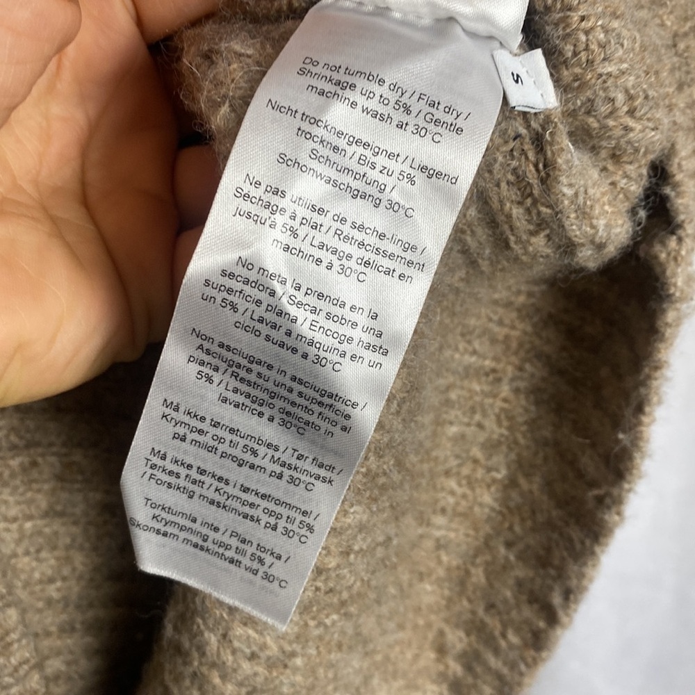 minimum The Melsa Cardigan Asymmetrical Cottage Core Knit - Size Small - Picture 10 of 12
